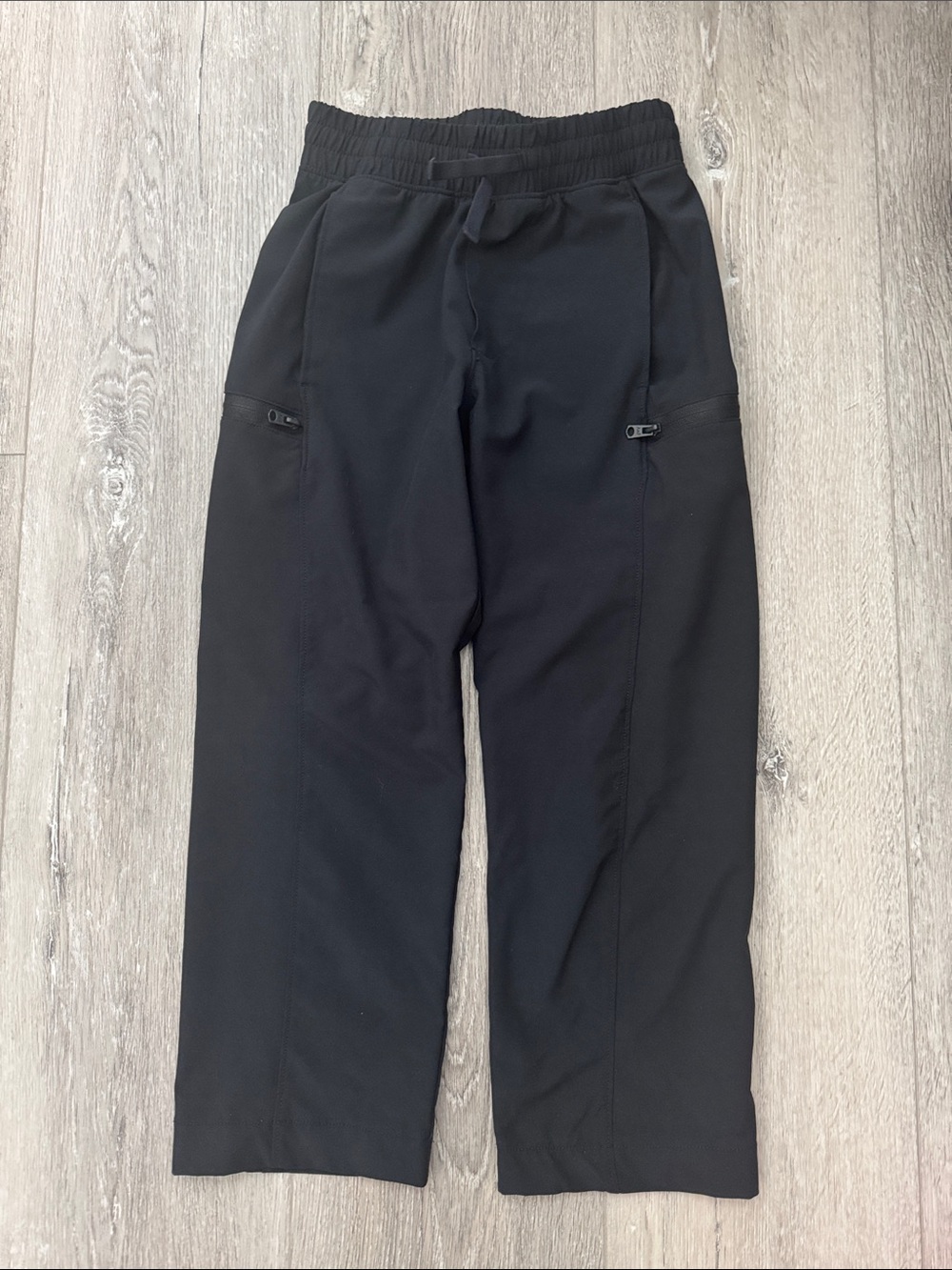 abercrombie kids Black Elastic-Waist Jogger Pants Size 5/6